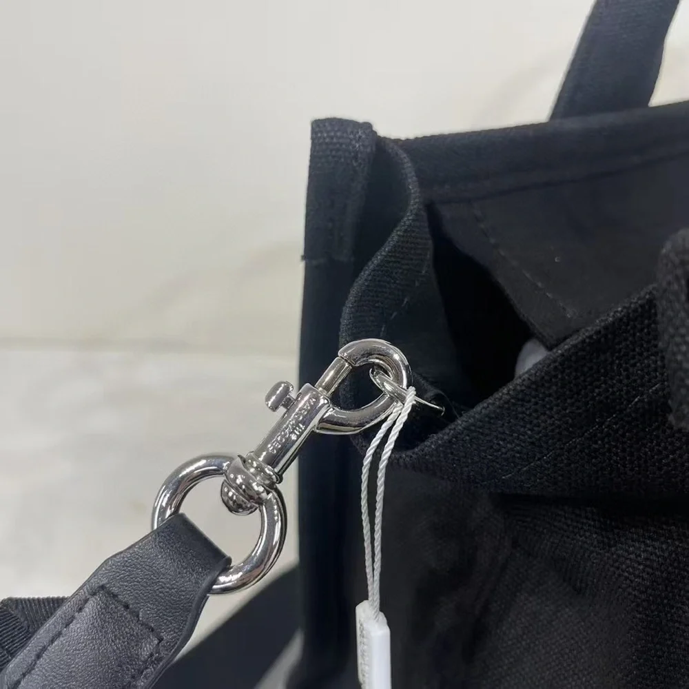 Marc Jacobs Black Canvas 'The Tote Bag' Messenger